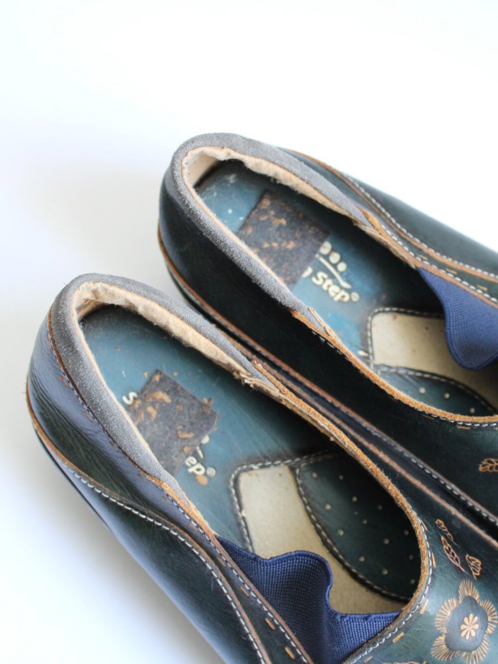 Spring Step L'artiste Burbank Leather Clogs Hand-Painted Women Size 41 / 9.5 US - Picture 10 of 10